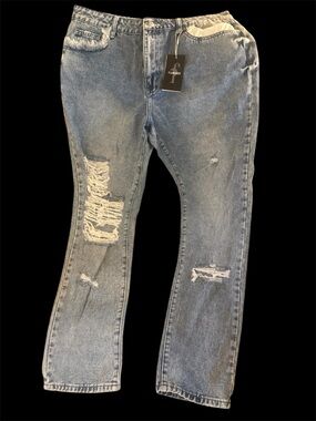 Distressed Light Blue Women's Jeans